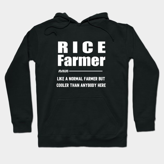 Rice farmer funny saying chicken and rice design Hoodie by SecuraArt